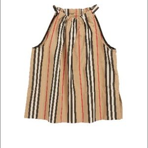Burberry Harper Stripe Top Used Children’s 10Y Used Beige Striped